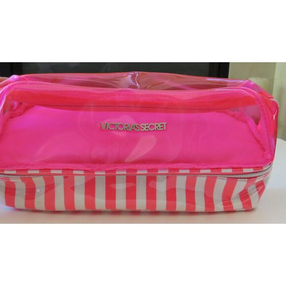 Victoria's Secret Cosmetic Bag 2 compartments EUC - Picture 2 of 11